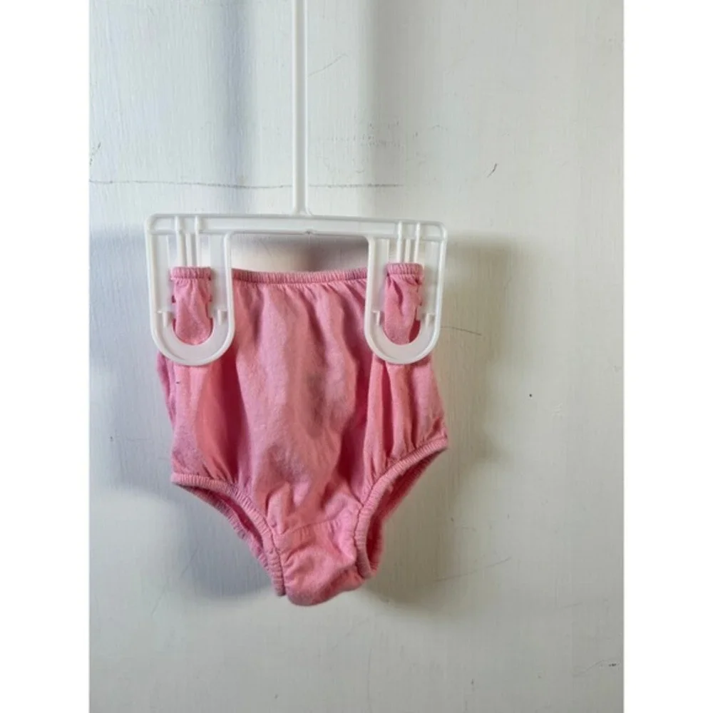 Ralph Lauren Dress Set Baby‎ Girl 3M Pink Stripe Ruffle Excellent Pony Logo